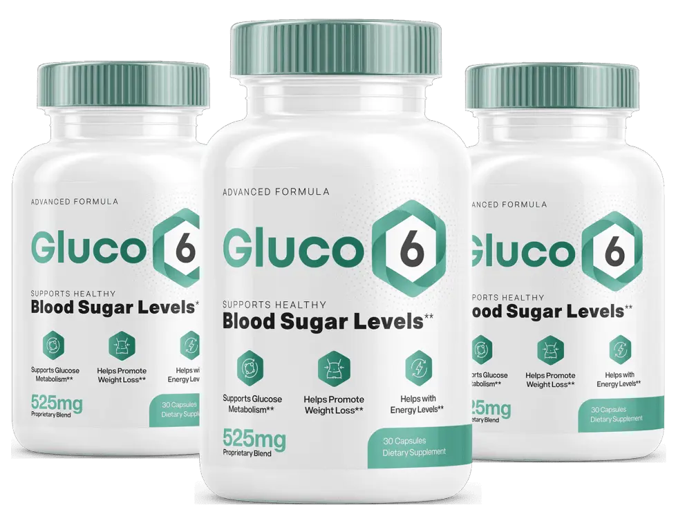 Gluco6 3 bottles — 90-day supply